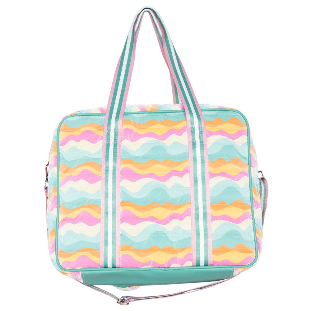 Neon Abstract Colors Pickleball Tote Bag: Multicolored