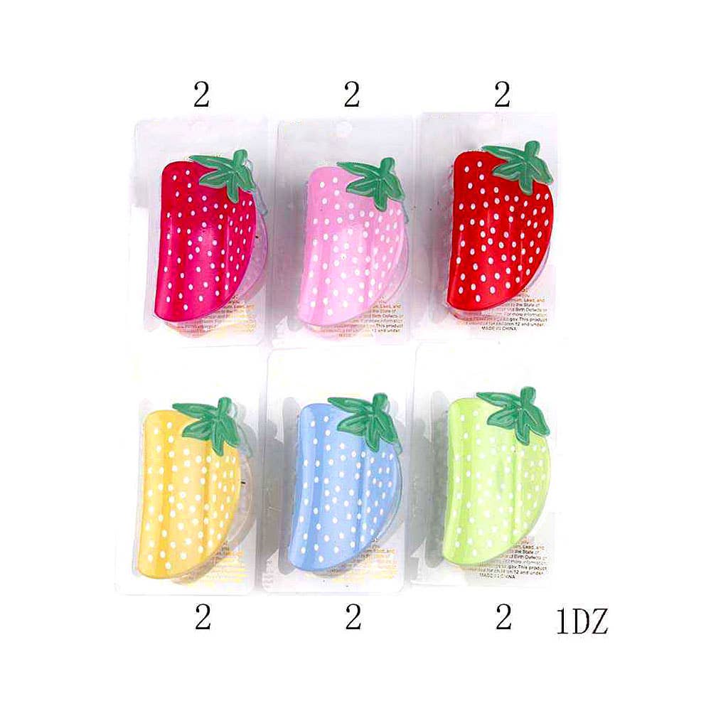 12PCS - Strawberry Hair Claw Clips