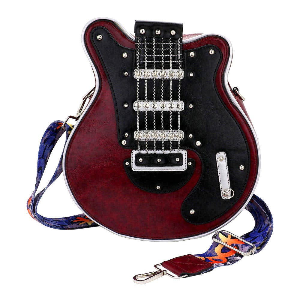 Electronic Guitar Shaped Crossbody Bag
: Blue